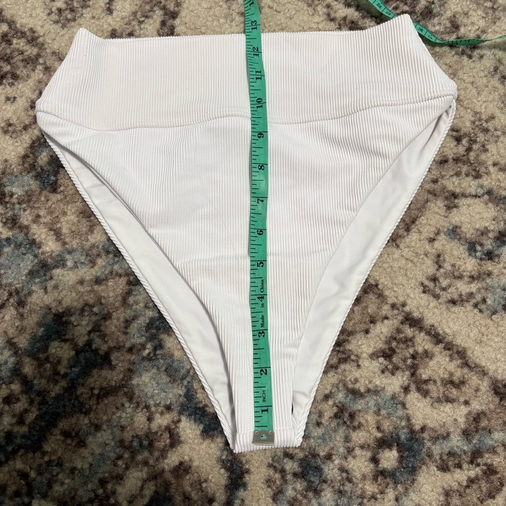 NEW Beach Riot Core Collection Highway Ribbed White Bikini Bottom - Picture 10 of 13